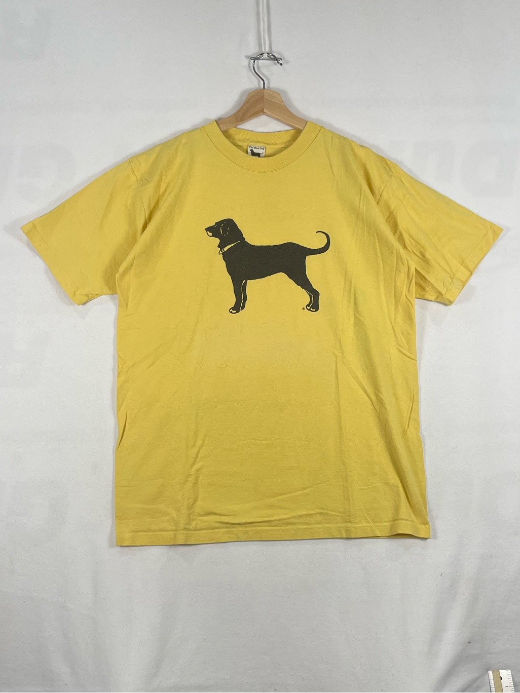 Vintage Y2k 2002 The Black Dog Martha's Vineyard Yellow T Shirt Made In Usa Sz L